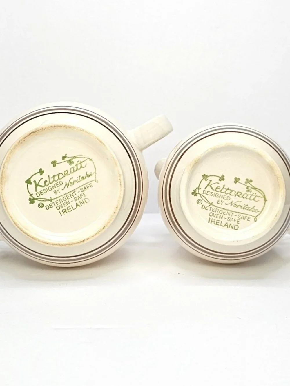 Vintage Keltcraft by Noritake Ireland Creamer & Lidded Sugar Bowl Nutmeg Set
